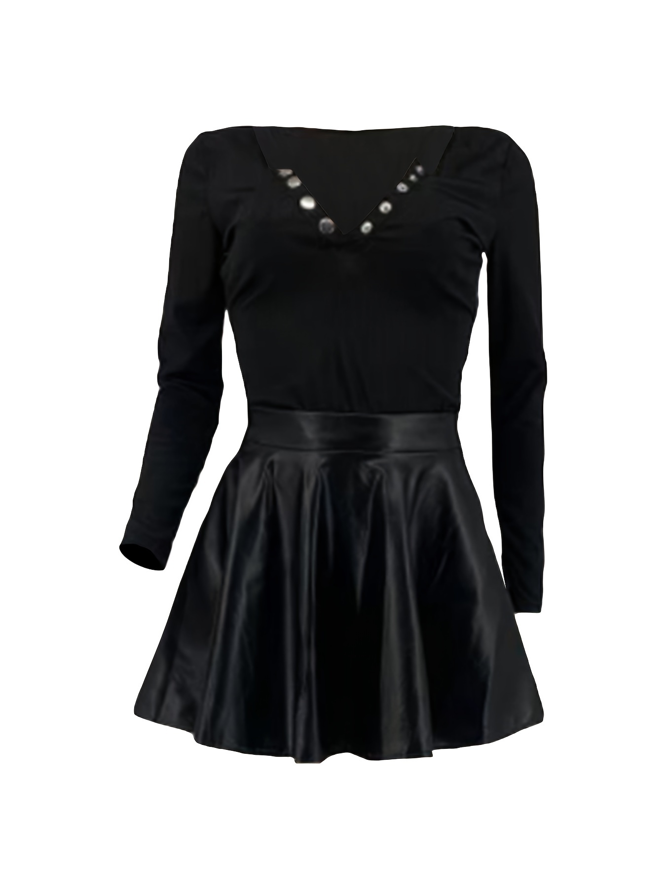 Chic Black Bandage Two Piece Set For Women Black Skirt Outfits And Top For  Evening Parties And Special Occasions Long Sleeve Flare Dress 210525 From  Luo02, $19.57