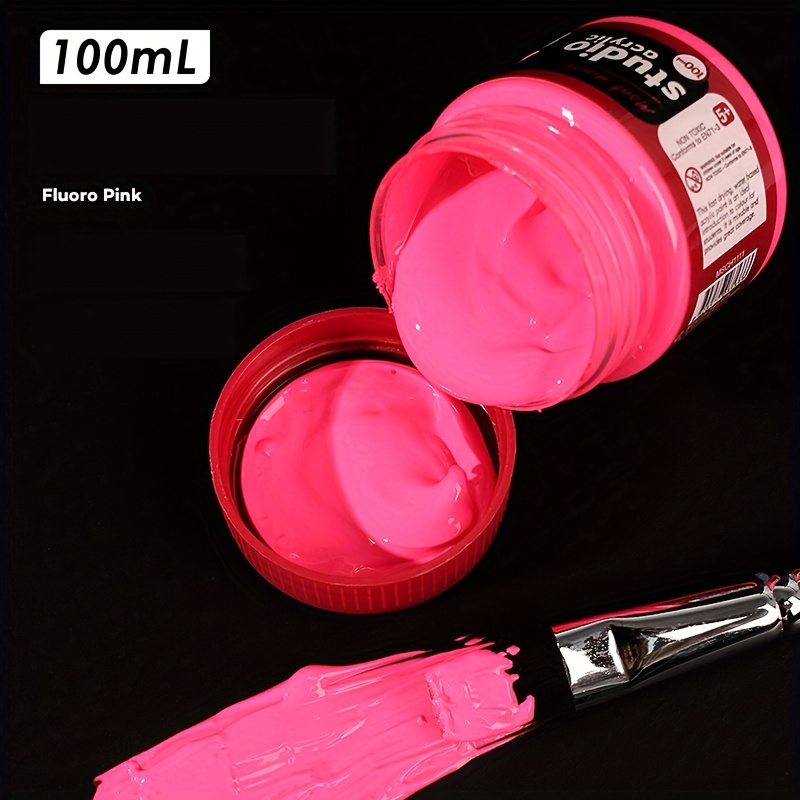 Neon Pink Acrylic Paint