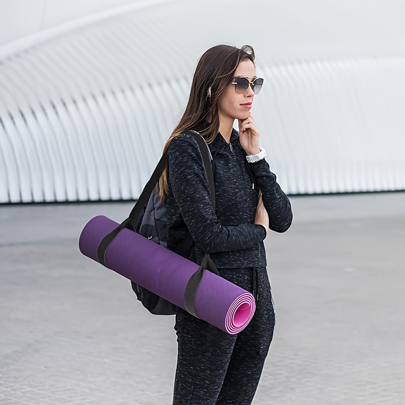 1pc Adjustable Thick Yoga Mat Carrier Strap, Stretching Band For