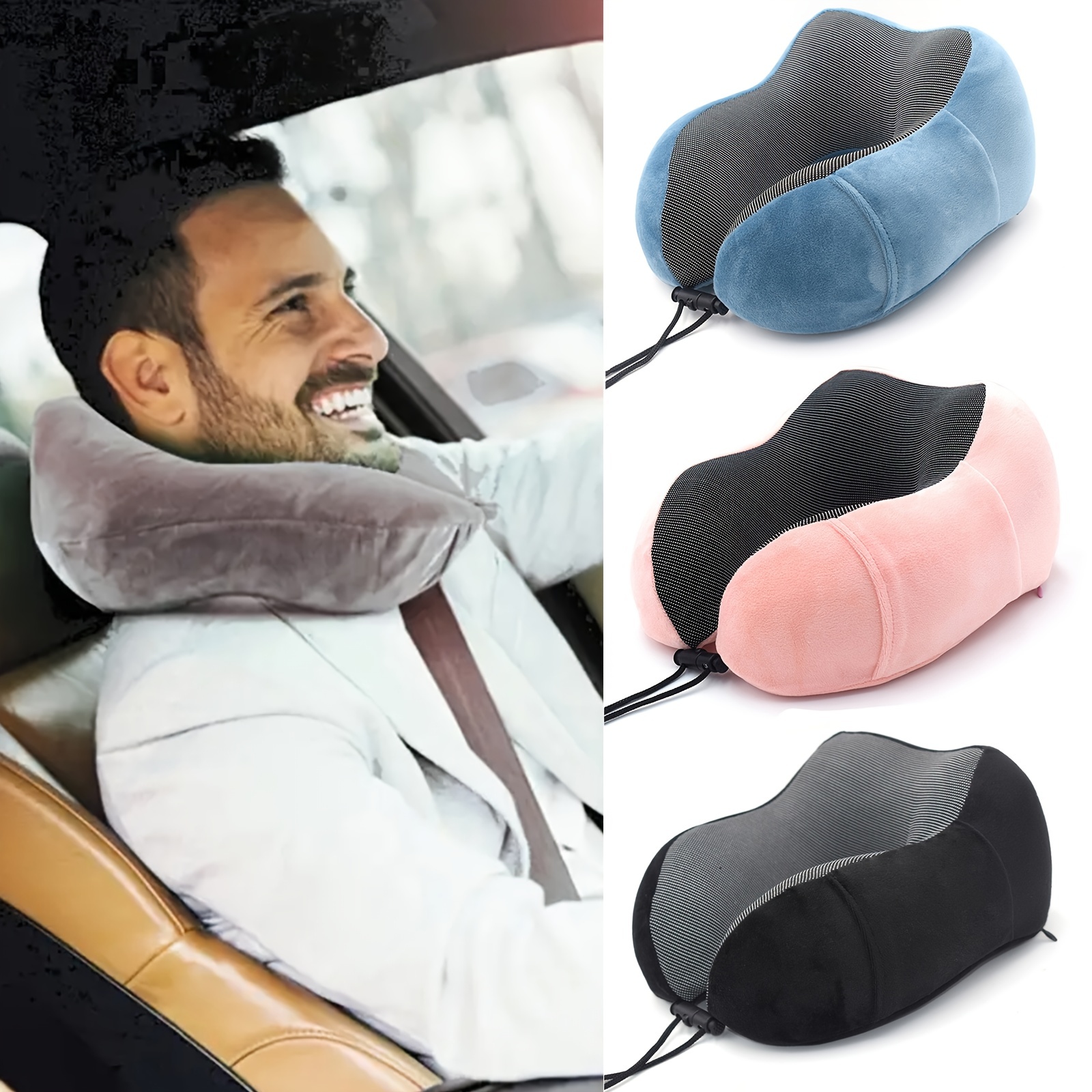 1pc U Shape Memory Foam Pillow Perfect Travel Office Neck Support, Shop  Latest Trends