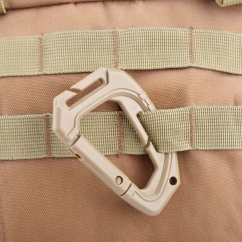 Attach Plasctic Shackle Carabiner D-Ring Clip Molle Webbing