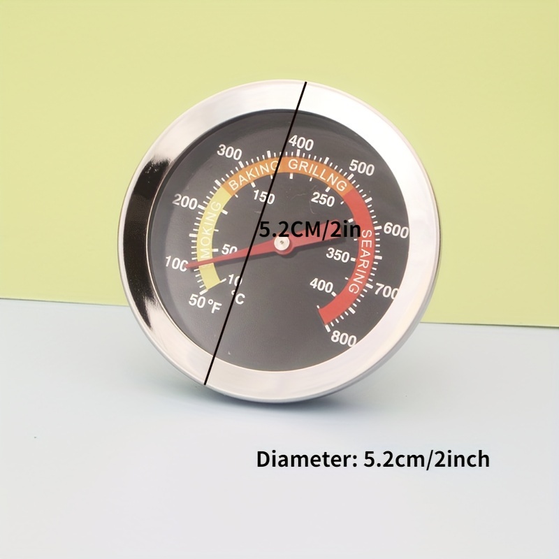 Barbecue Thermometer New Stainless Steel Bbq Smoker Grill Thermometer  Temperature Gauge 10-400degrees Celsius - Temu