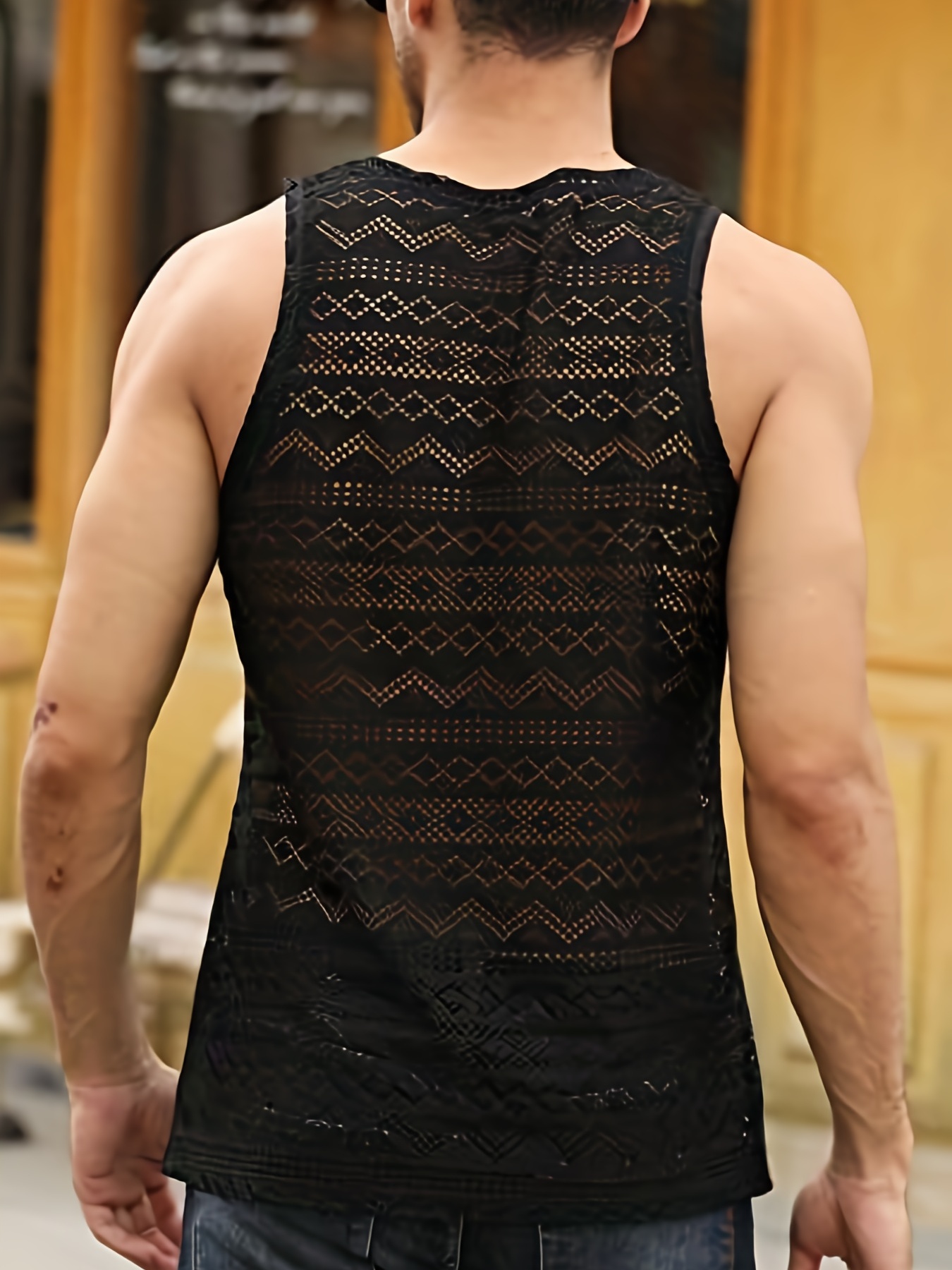 Lace Stitching Pleated Tank Top Casual Crew Neck Summer - Temu