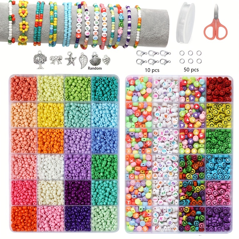 Glass Seed Beads And Letter Beads For Friendship Bracelets - Temu