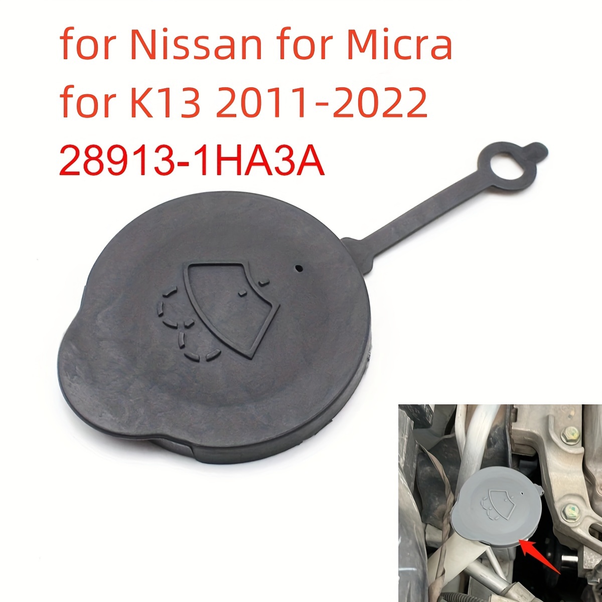 Verschlusskappe Scheibenwischwasser Deckel passend Für Nissan Micra K 13  2011 ~