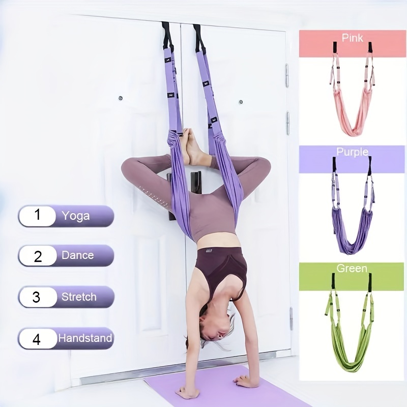 Sangle de Yoga Aérienne Hamac de Yoga Balançoire de Yoga Bande Extensible  Anti-Gravité pour Exercices