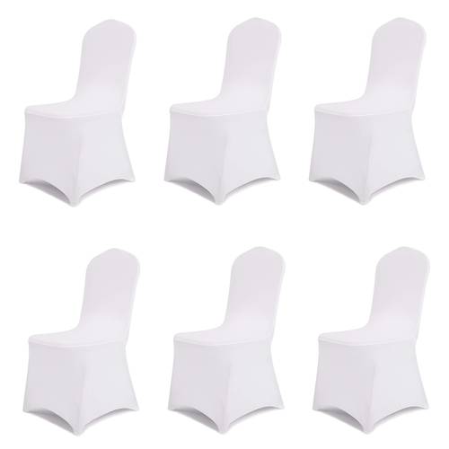 6 12pcs spandex elastic chair covers restaurant banquet chair covers reusable universal elastic chair covers chair protection covers suitable for weddings banquets birthdays parties hotels restaurants conferences