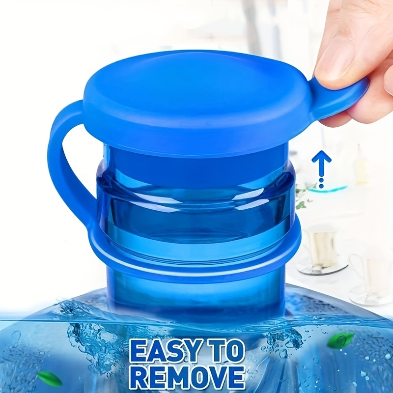 reusable water jug with blue lid