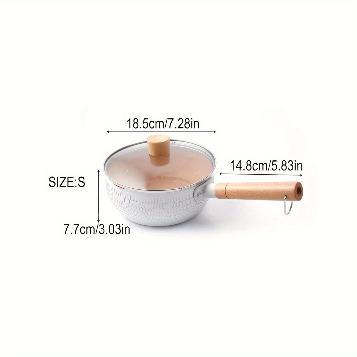 Milk Pot, Japanese Snow Pan, Household 304 Stainless Steel Noodle Cooking  Small Pot, Electromagnetic Stove, Universal Non-stick Non-coated Food  Supplement Cheese Pot, Boiled Milk Sheep Milk Pot - Temu