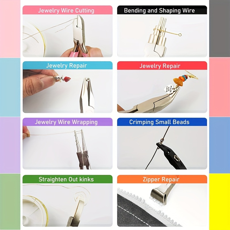 Diy Jewelry Making Tool Set Eight piece Handmade Pliers - Temu