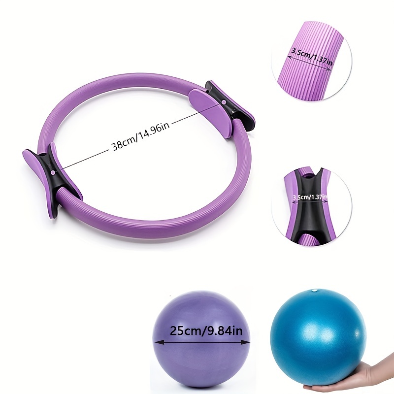 Buy 5pcs Yoga Equipment Set Pilates Ring Yoga Cotton Strap in