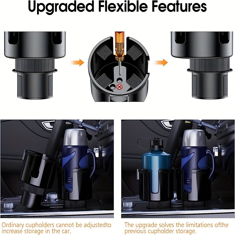 Expand Your Car Cup Holder: Upgraded Cup Holder Expander - Temu