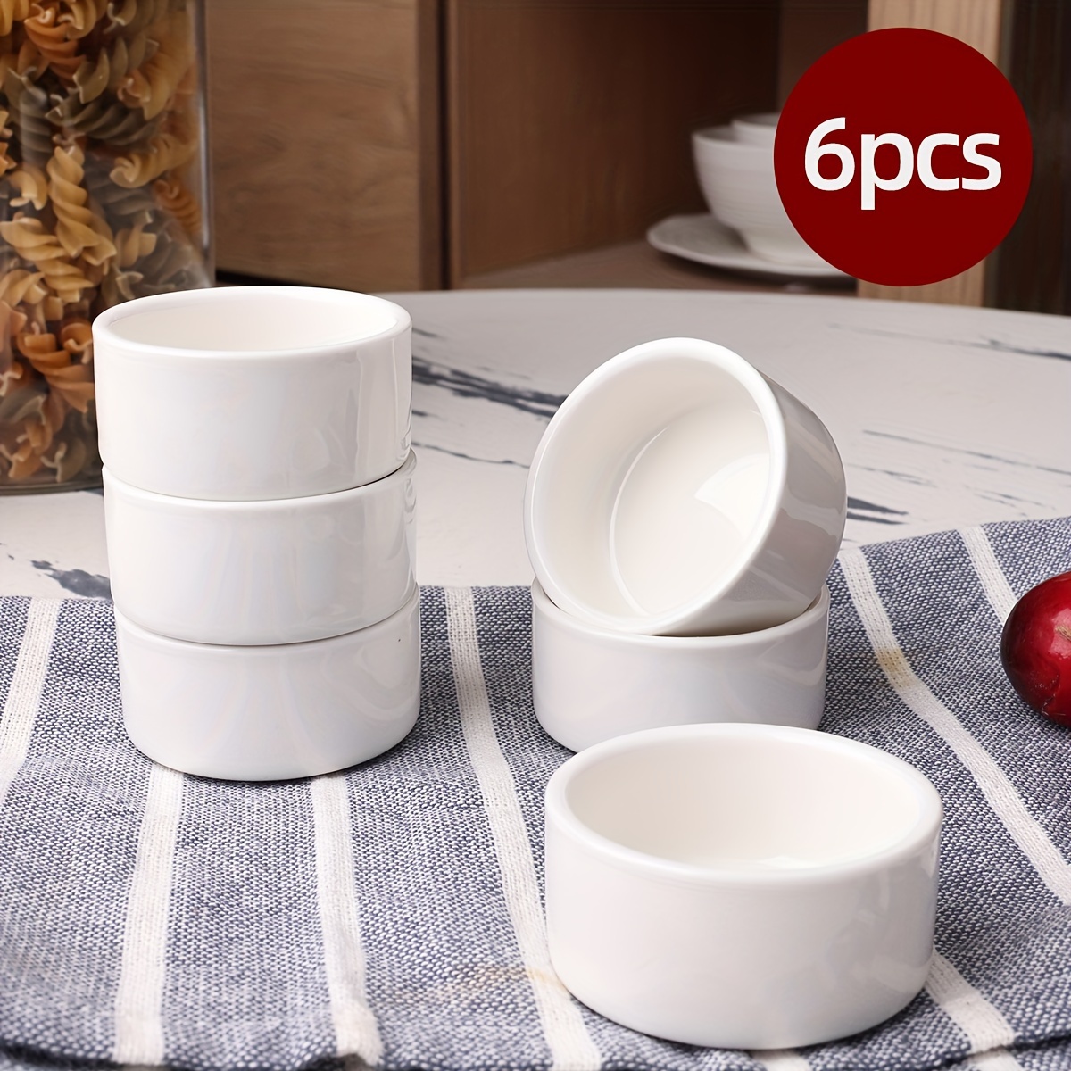 1pc prep bowls sauce dish porcelain ramekin bowls Ceramic Dessert Bowls