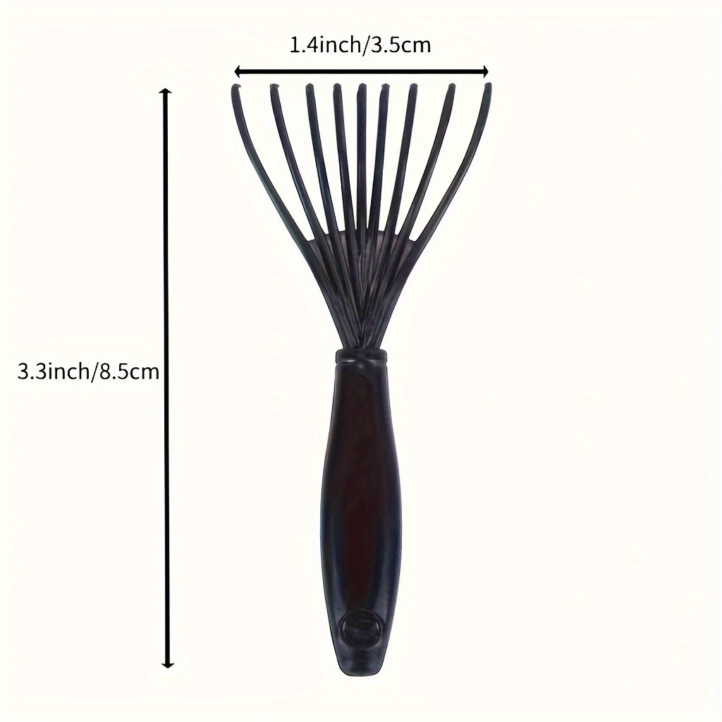 CMUYKIBU Lot de 2 nettoyeurs de brosse à cheveux,outil de nettoyage de  peigne,peigne de nettoyage de brosse à cheveux,avec manche en bois de  râteau en fil métallique pour la maison et le