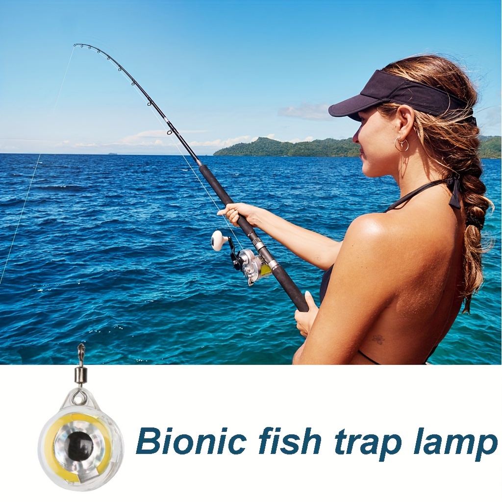 Lampe d'appât de pêche étanche à LED lumineuse, capteur de lumière