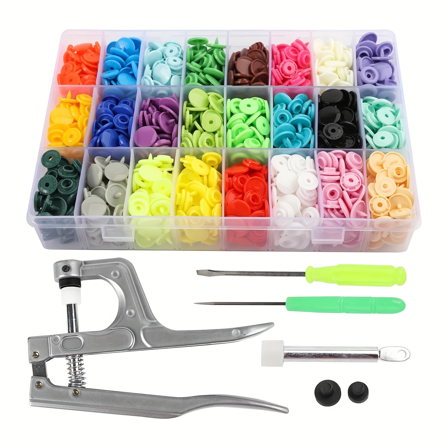 Angoily 30 Sets Snap Button Suit Tools Button Repair Kit Snap Fastener  Button Sewing Kit Sewing Accessories and Supplies Sewing Supplies Clothing