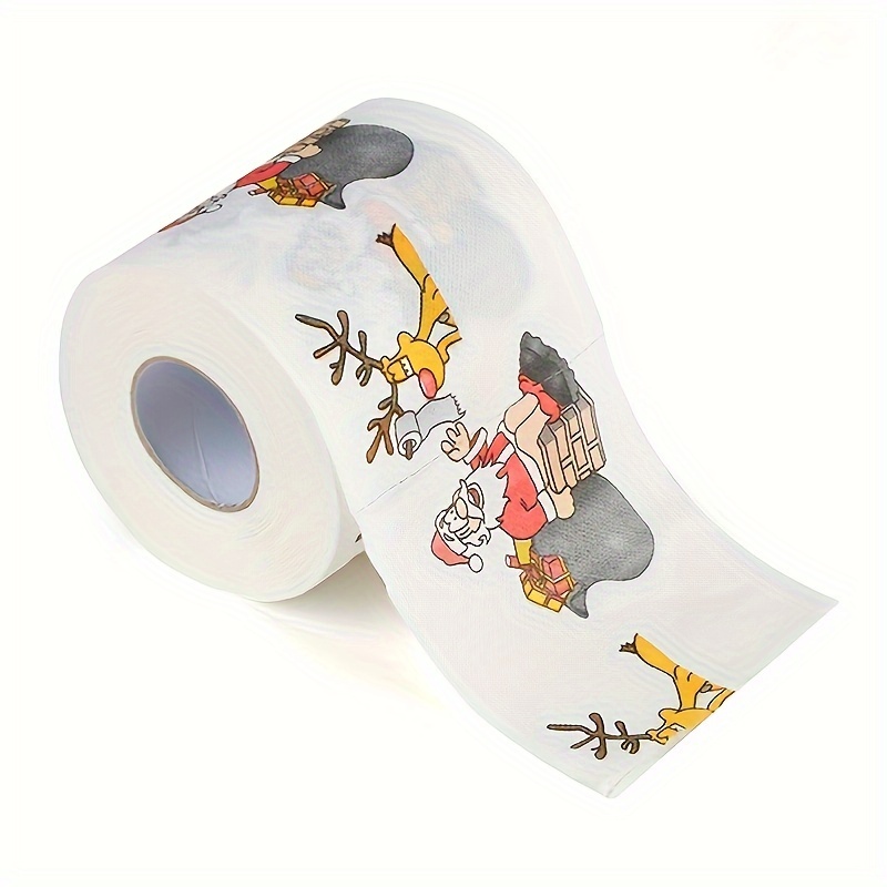 Santa Claus Christmas Pattern Series, Printed Toilet Paper, Printed Roll  Paper, Printed Toilet Paper, Christmas Toilet Roll Paper - Temu