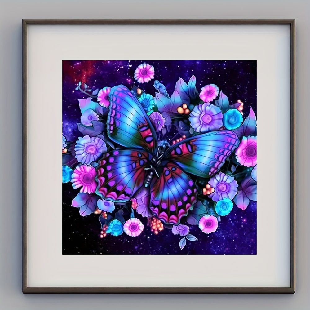 Diamond Painting Butterfly Bird And Flowers Design Simple House