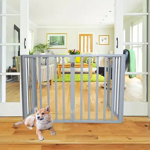Puerta Para Mascotas Puerta De Seguridad Para Perros Para - Temu