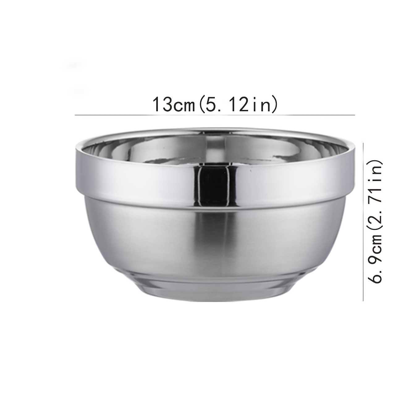 Heat Insulated Stainless Steel Bowl For Serving Ice Cream, Soup, Cereal,  Rice, Noodles, And Salad - Anti-scalding And Multipurpose - Temu Hungary