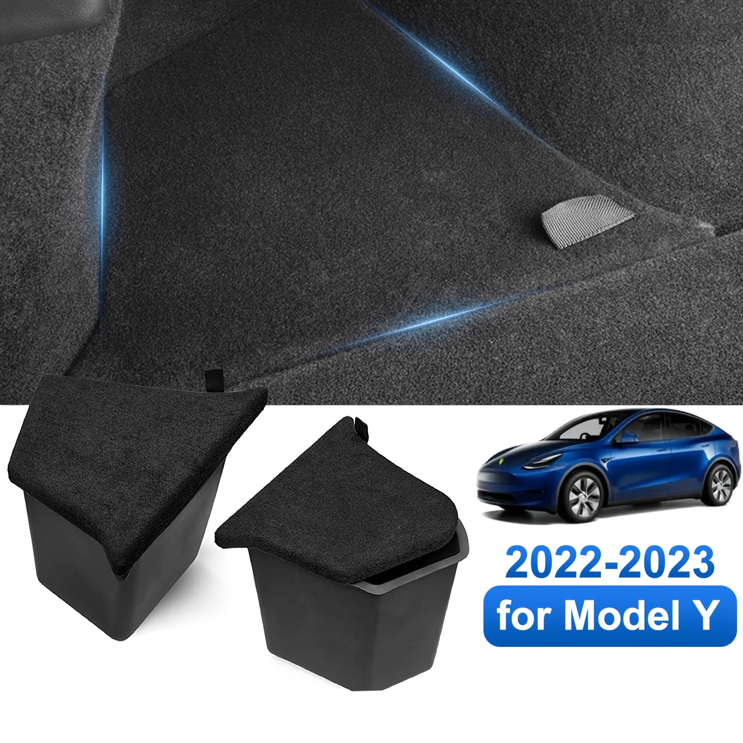 Suitable for 2024 Tesla MODEL 3 Highland Trunk Storage Box Accessories TPE  Material Waterproof Box with Lid