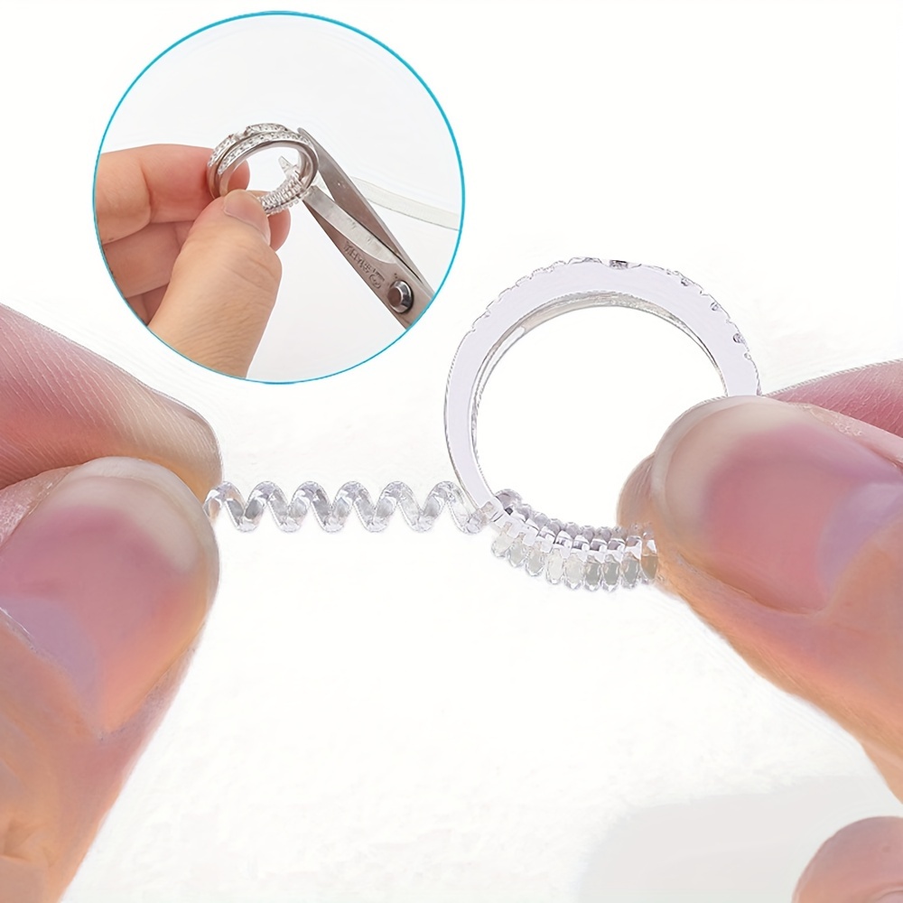 Silicone Rings Adjuster Suitable For Any Ring Ring Size - Temu
