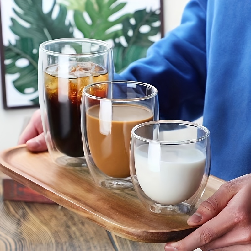 Christmas Coffee Mug Transparent Double layer Coffee Cups - Temu