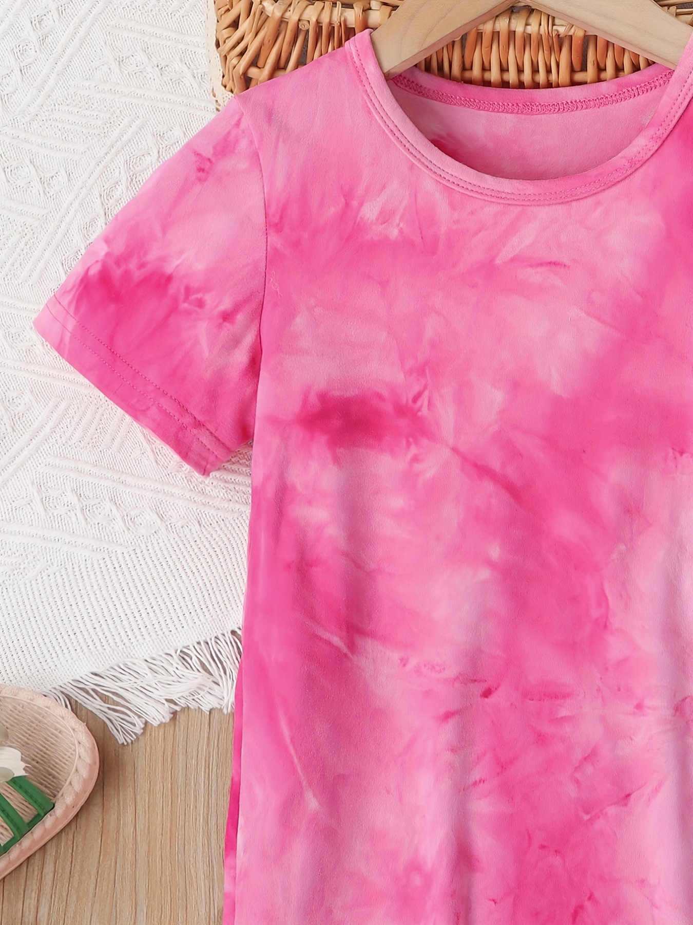 Girls Tie Dye T-Shirt Dress - Vibrant and Comfortable Fashion