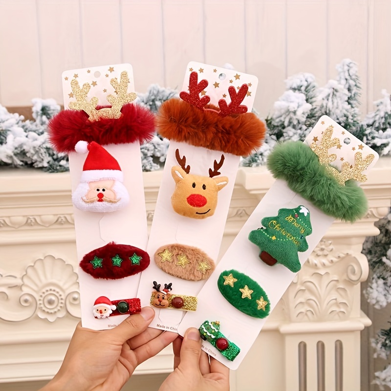 Cute Christmas Hair Clips Decorative Hair Accessories - Temu