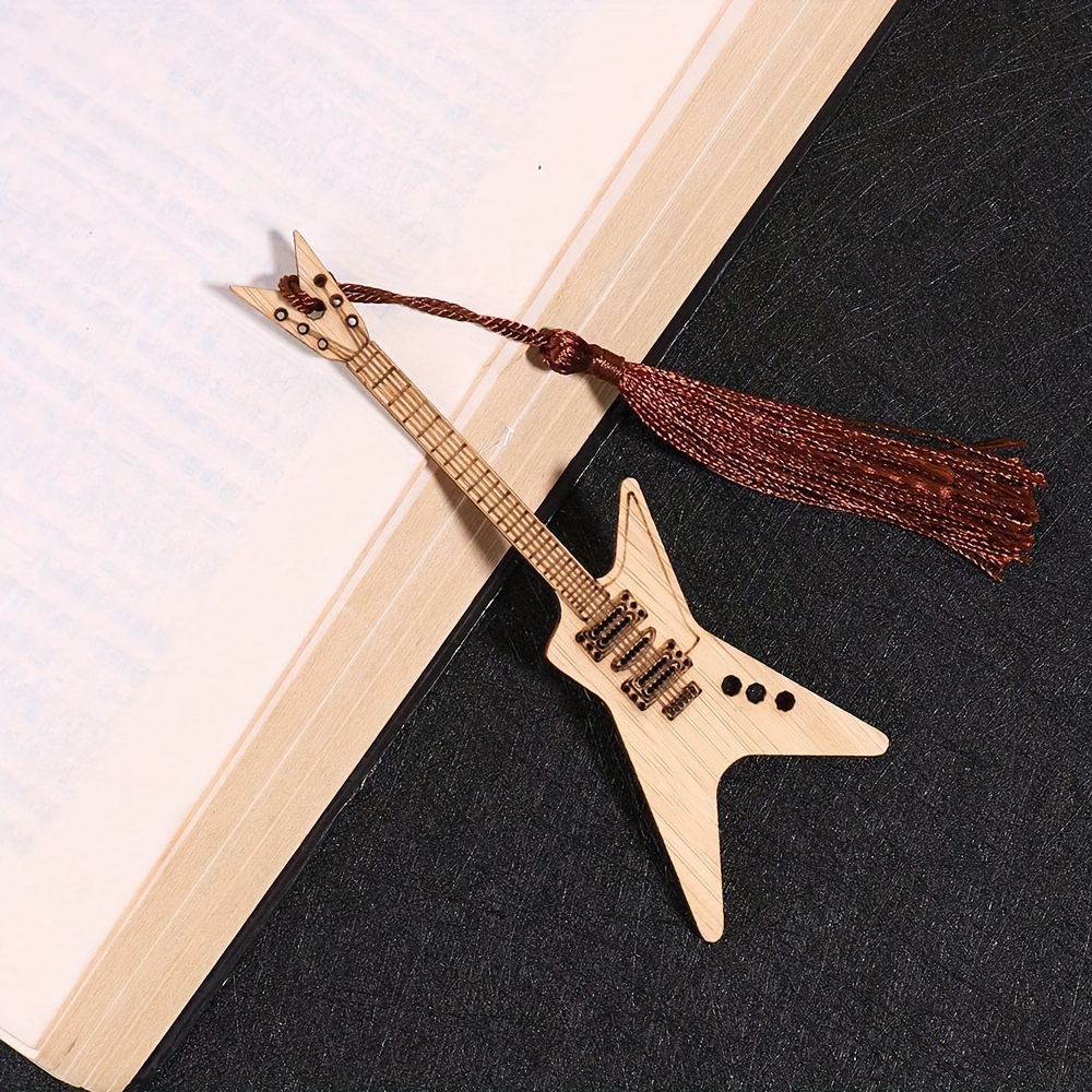 Bamboo Guitar Shape Bookmark, Page Marker, Book, Wood, Tassel, Guitar  Gifts, Guitarist, Unique, Unusual -  Canada