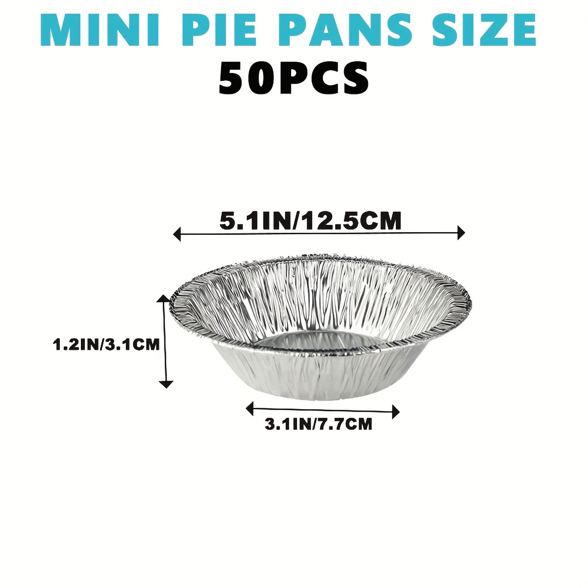 Small Pie Pans Disposable Mini Pie Tins Aluminum Pie Pans - Temu