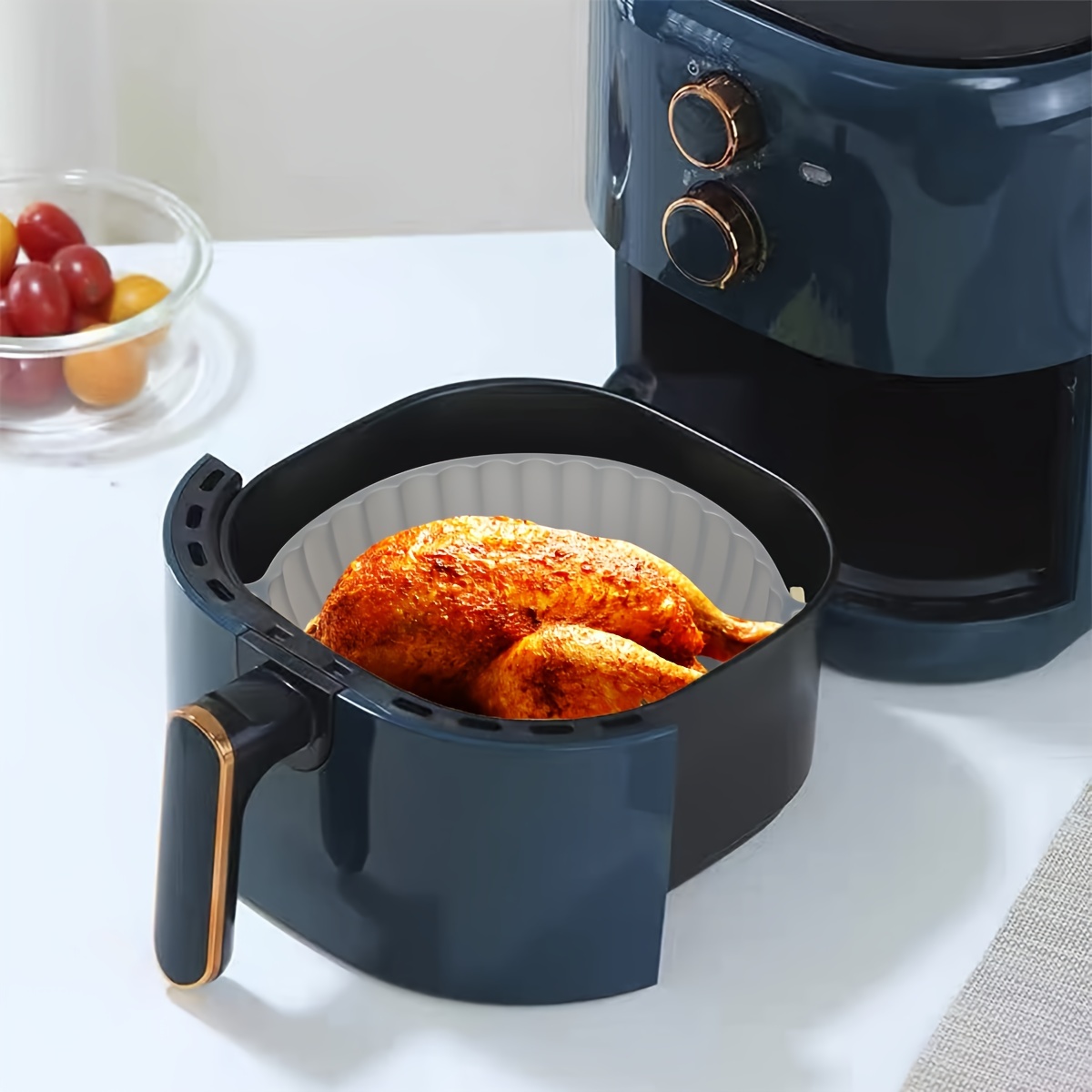 Silicone Pot for Airfryer Reusable Air Fryer Accessories Baking