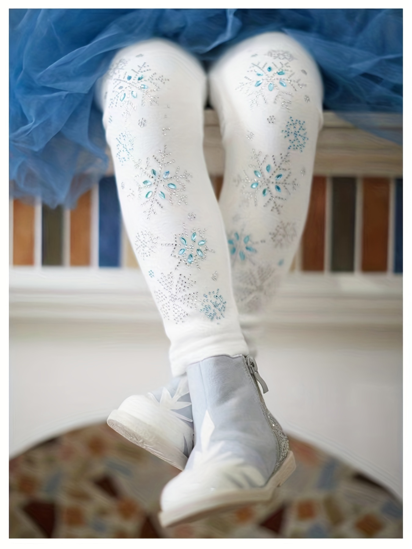 Girls snowflake outlet tights