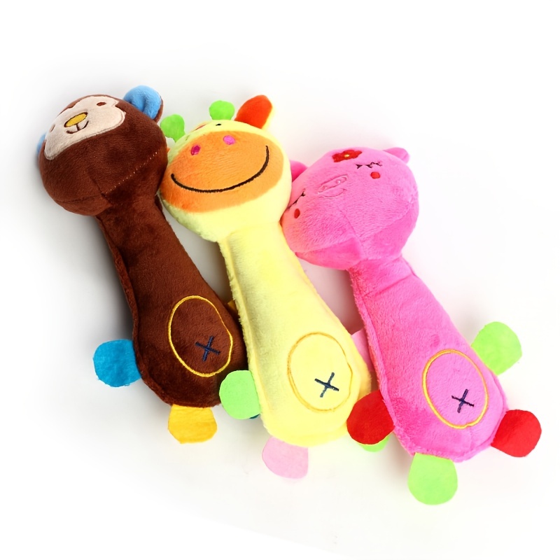 Interactive Plush Toys Fun Cartoon Shapes With Sounding - Temu