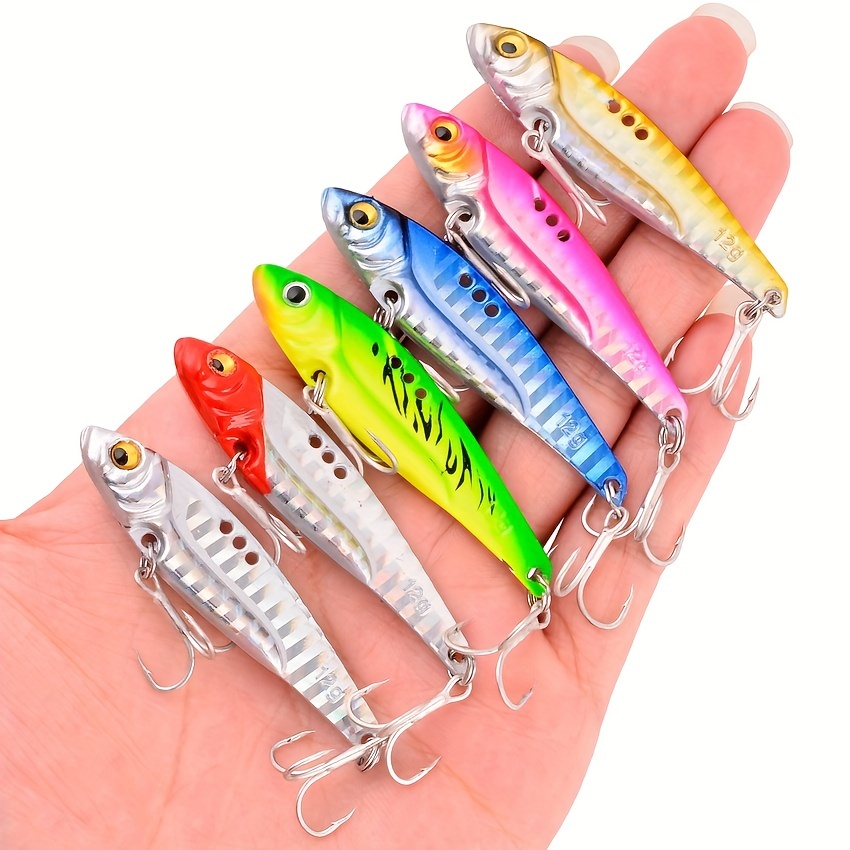 9 Pack Metal Vib Blade Lure Sinking Vibration Baits Vibe for Bass Pike  Perch