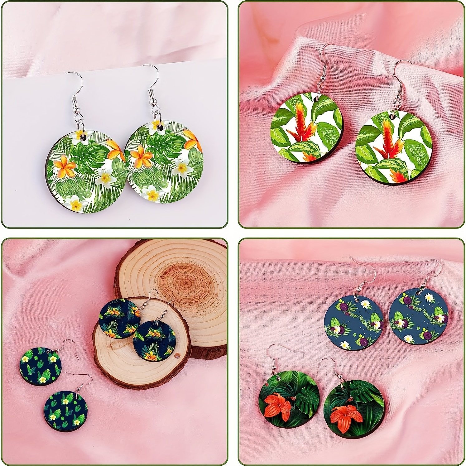 Sublimation Earring Blanks Mdf Sublimation Printing Round Shape Earrings  For Christmas Valentine's Day Mother's Day Halloween St Patrick's Day  Making Diy Craft - Temu New Zealand