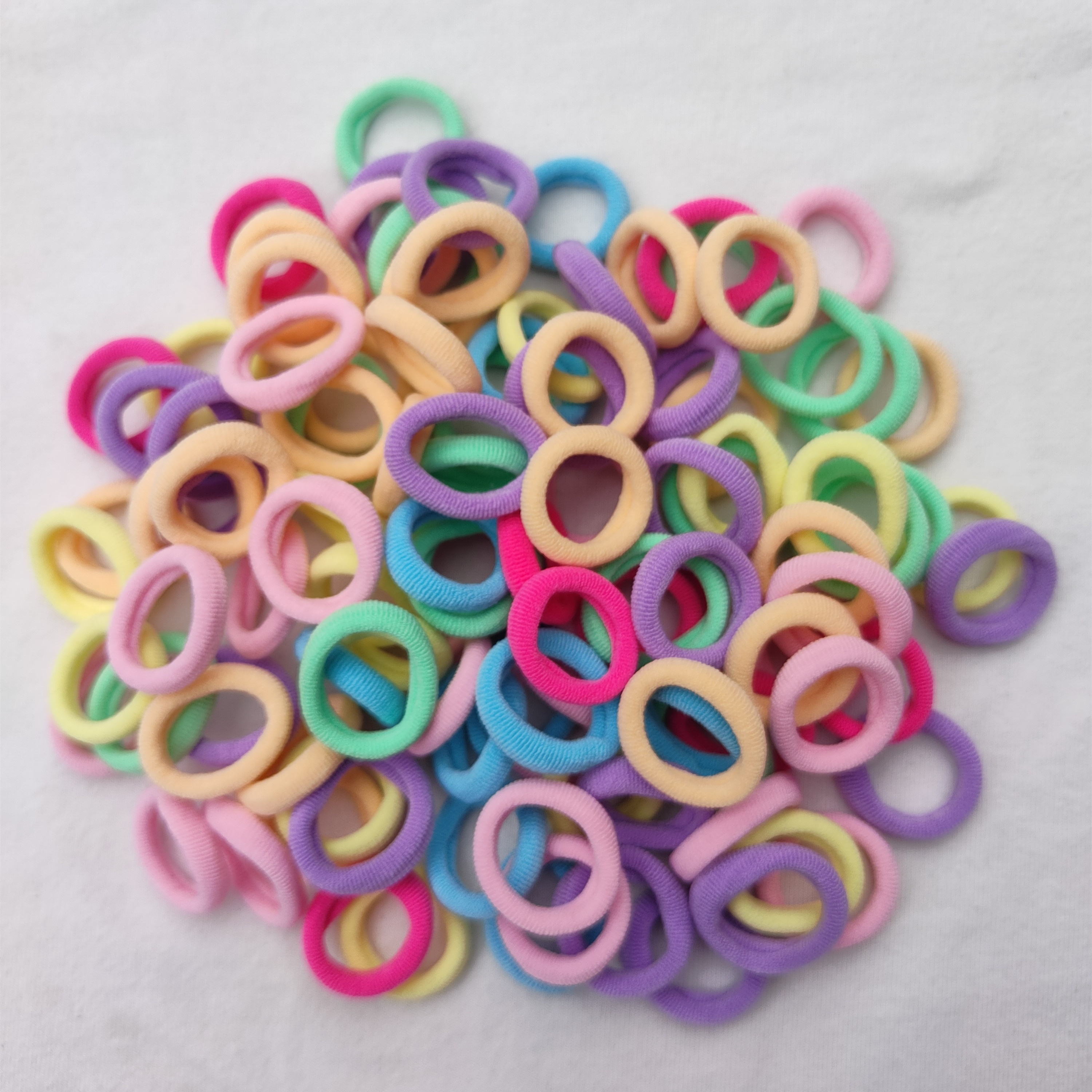 1000Pcs Small Colorful Elastic Hair Rubber Bands for Hair Ponytail Elastics  Baby Hair Ties For Women Toddler Girls Mini Tiny Rubber Bands for Hair Kid  Spring