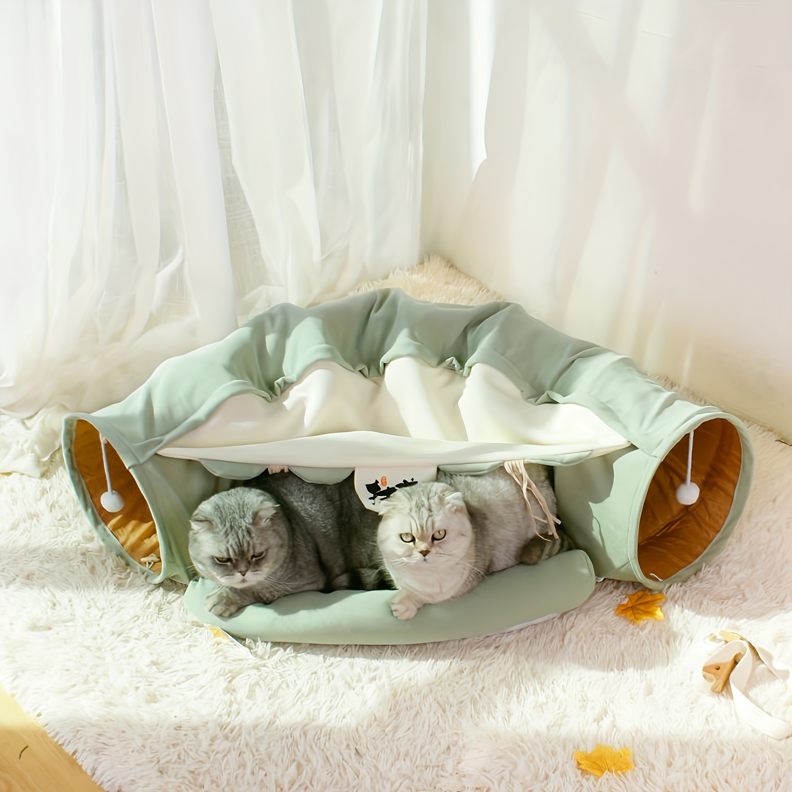 Felt Cat Maze Mat Cat Training Tunnel Foldable Mat Cat Toys - Temu