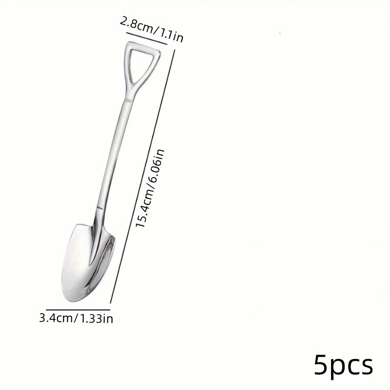 Shovel Stainless Steel Spoon Square Head Thickened Household