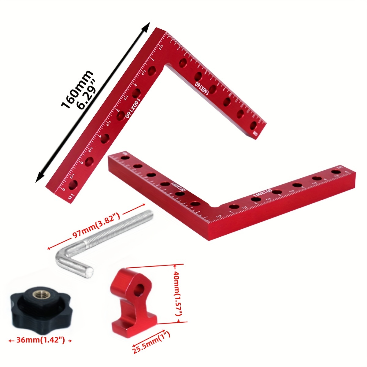 2pcs 90 Degree Positioning Squares Right Angle Clamps For Woodworking 6 3 6  3 Aluminium Alloy Corner Clamp Carpenters Square Clamping Tool, Check Out  Today's Deals Now