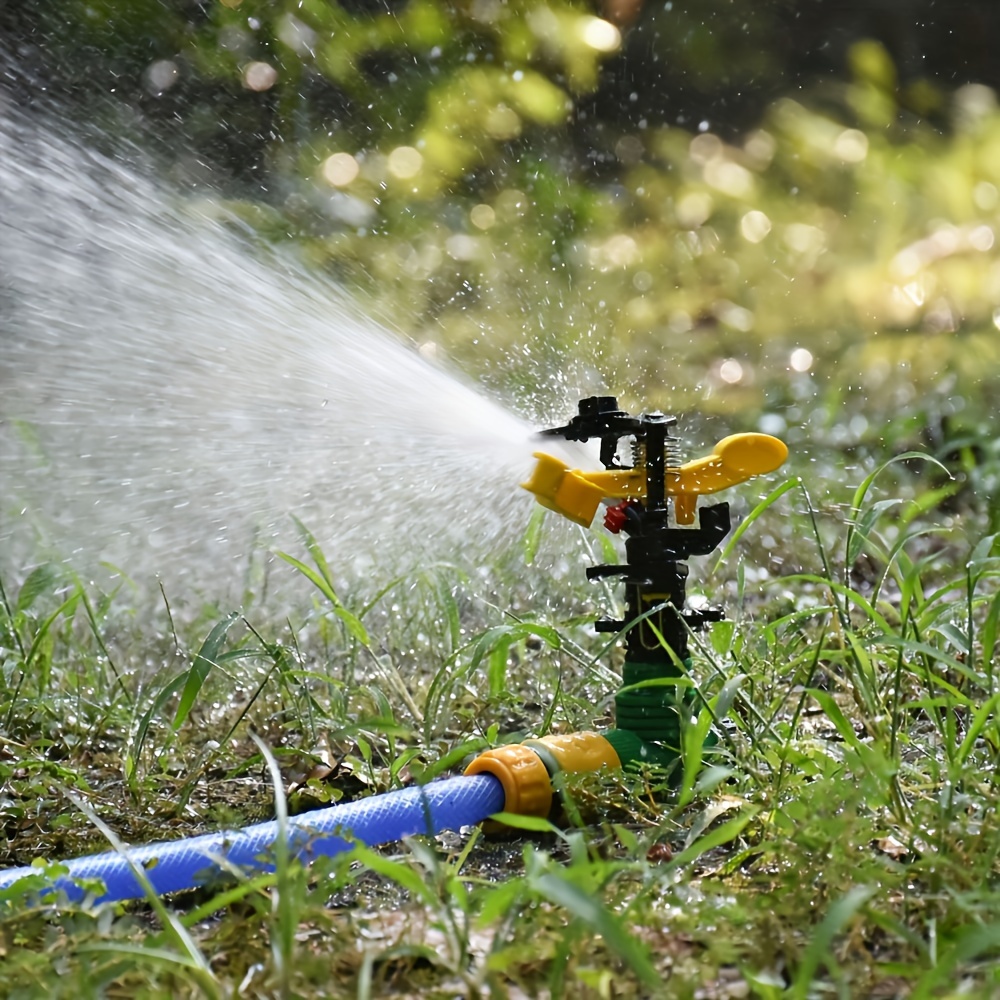 

1pc 1/2" Farm Rotating Rocker Sprinklers 360 Degrees Rotary Automatic Sprinkler Head Rotates 360 Degrees, Watering Equipment