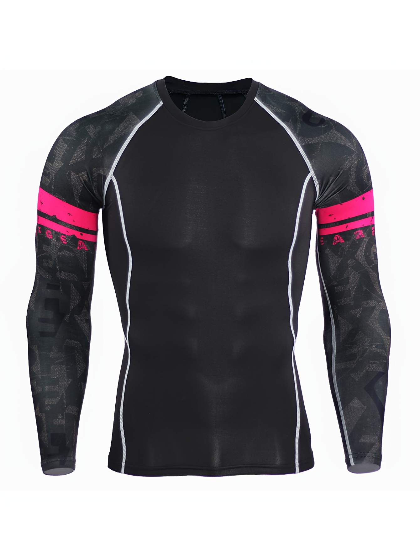 Men's Sports Running Set Compression Shirt + Pants Skin - Temu