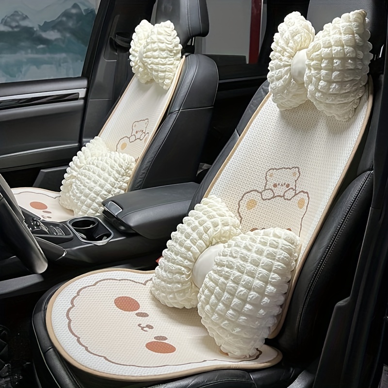 Four Seasons Universal-Autositzkissen, Ice Silk Honeycomb Cute