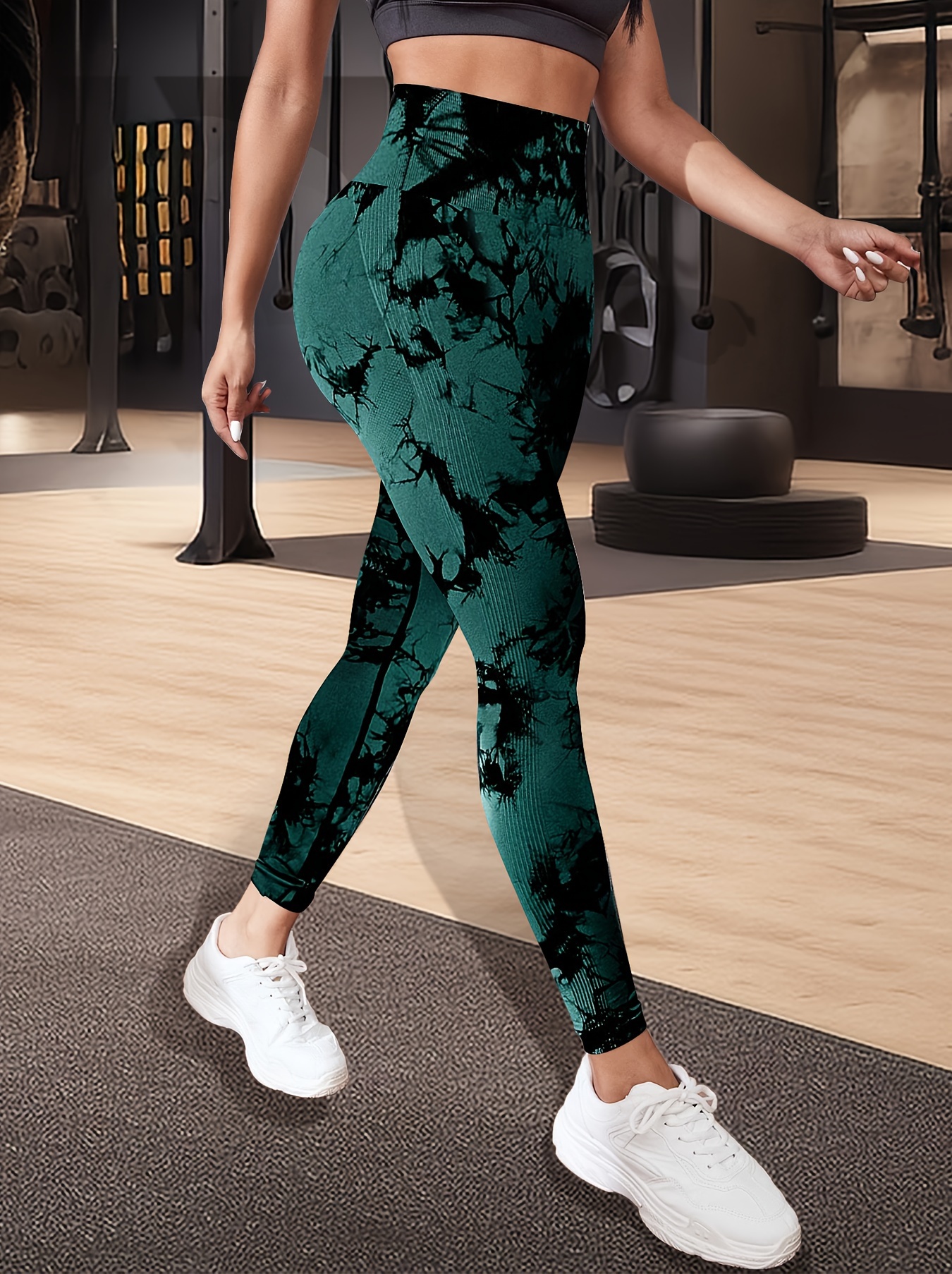 MYO2 Tye-Dye Print Fabric Stretchable Sportswear Leggings for Women Get  Extra Breathable Premium Leggings