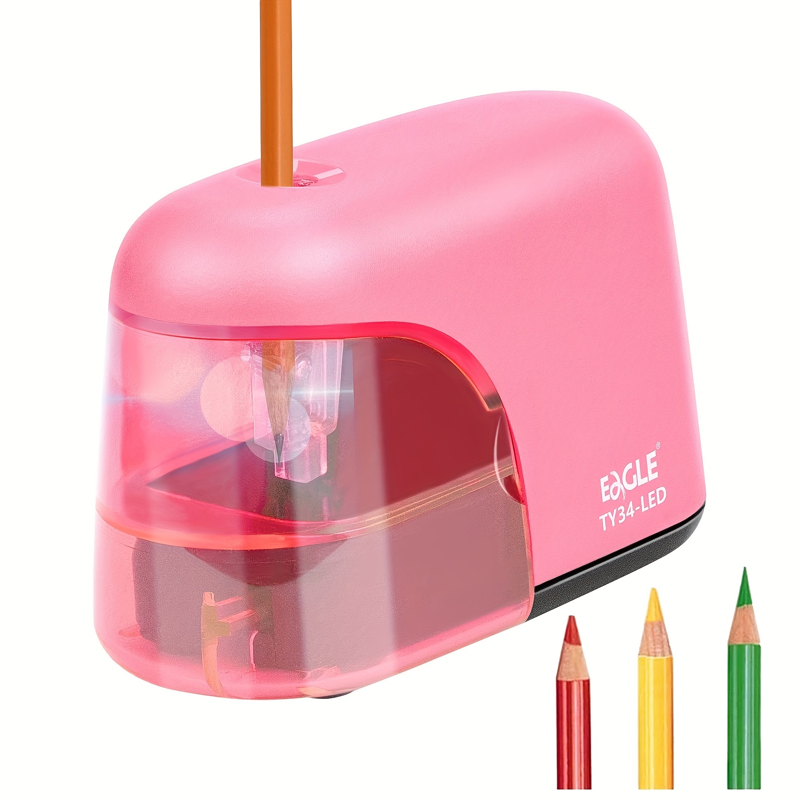 Pencil Sharpener Electric Pencil Sharpeners, Portable Pencil Sharpener  Kids, Blade to Fast Sharpen, Suitable for No.2/Colored Pencils(6-8mm)/School  Pencil Sharpener/Classroom/Office/Home ( 