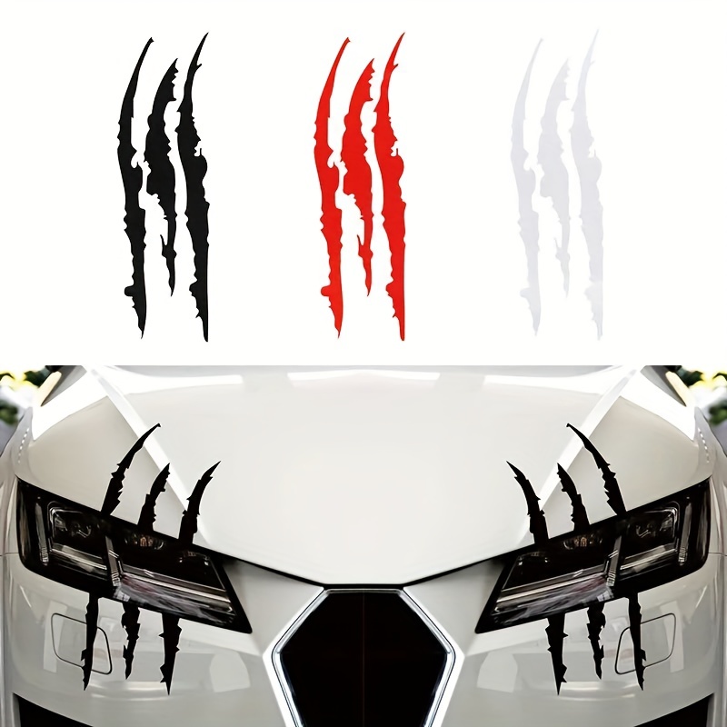 car stickers reflective monster claw marks