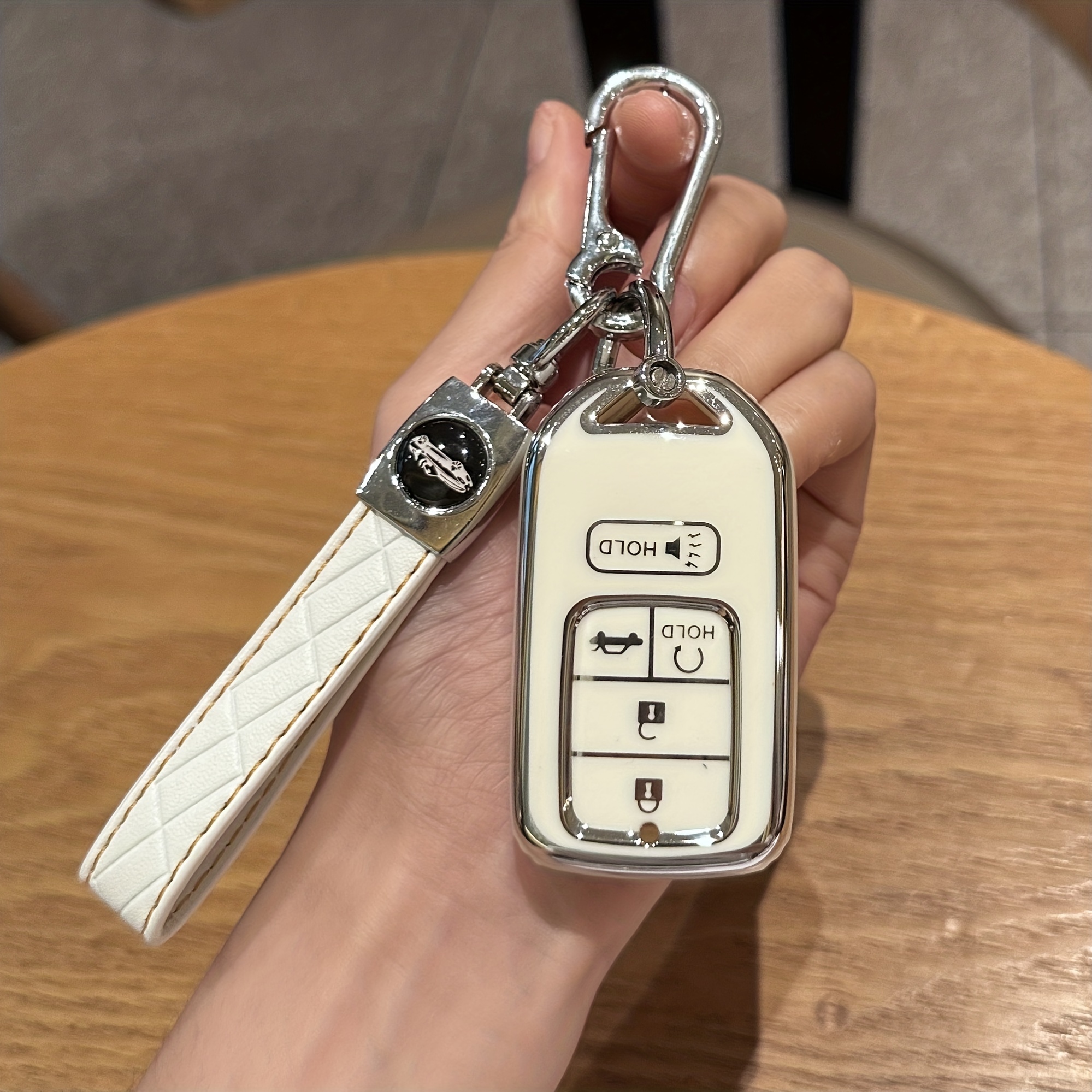 Étui pour clé de voiture honda avec porte-clés en tpu souple