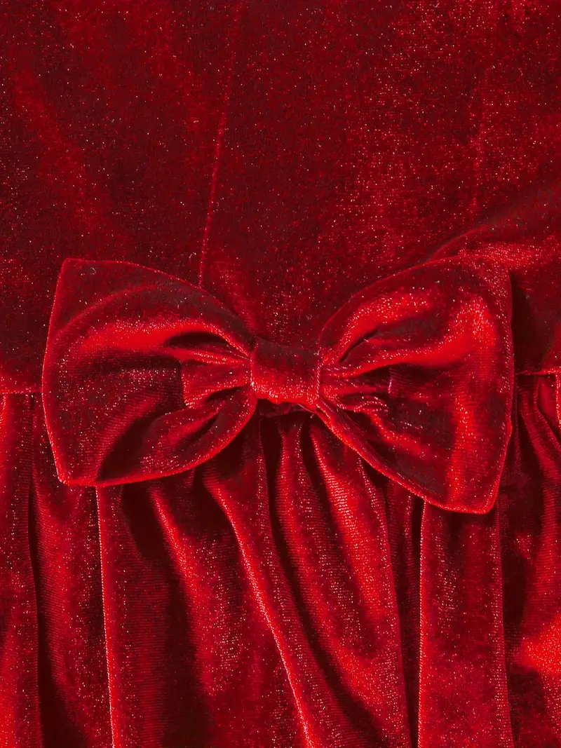 Holiday Red Velvet - A Deep, Dark Red Velvet - Bows - Ribbon
