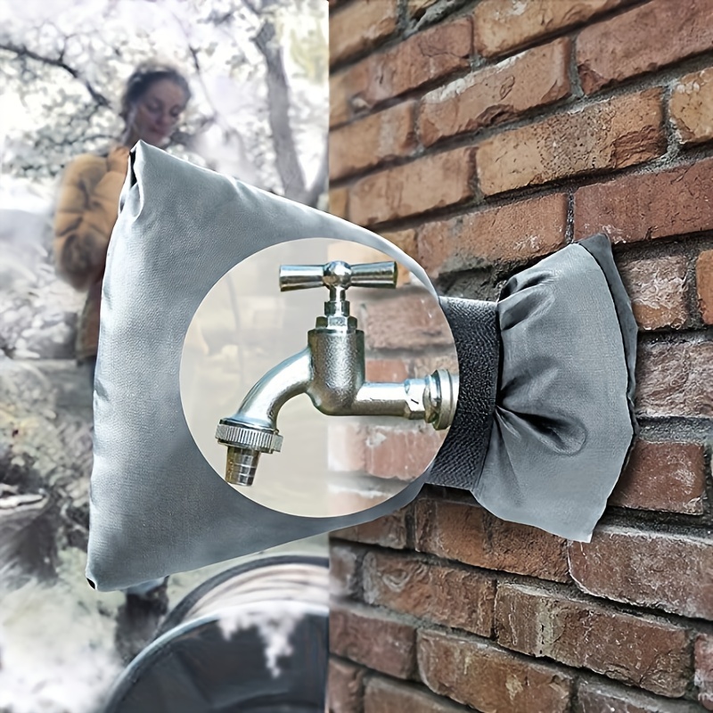 Couvercle de robinet extérieur noir anti-gel tuyau bavoir robinet
