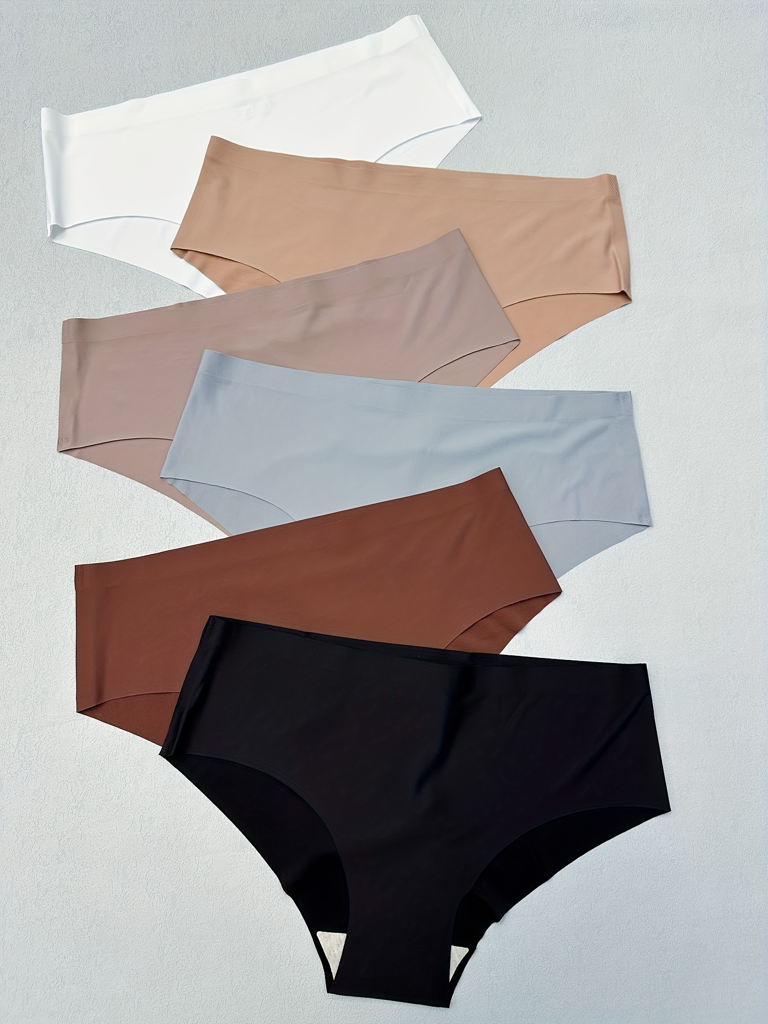 Cut Solid Briefs Comfy Breathable Stretchy Intimates Panties - Temu